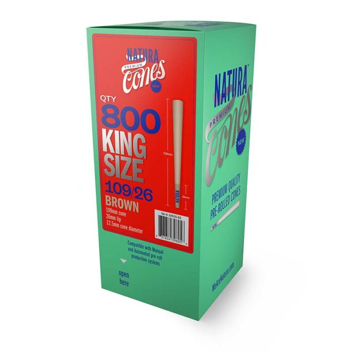 Pre-Rolled-Cones-Tower-Box-800ct-10926-King-Brown